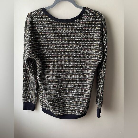 Sanctuary Black and Multicolor V-Neck Sweater - Picture 2 of 9
